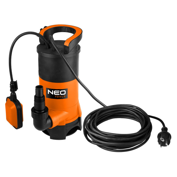 Погружний насос для брудної води Neo Tools 04-746, 900 Вт, макс. напір 9 м, 16000 л/год