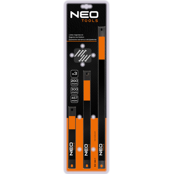 NEO Magnetic Slats 84-144-1 набір магнітних планок, 3 шт., для зберігання інструментів, гараж, майстерня