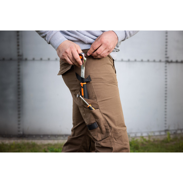 Робочі штани Mix&Match Canvas NEO TOOLS 81-287-1, коричневі, кишені для інструментів L