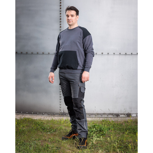 Робочі штани NEO TOOLS 81-350-2 Mix&Match Canvas, посилення Cordura, сіро-чорні