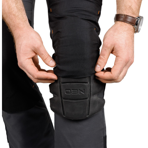 Робочі штани NEO TOOLS 81-350-2 Mix&Match Canvas, посилення Cordura, сіро-чорні