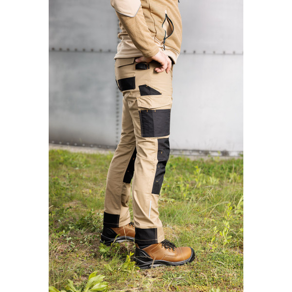 Робочі штани NEO TOOLS 81-350-3 Mix&Match Canvas Cordura, бежево-чорні, посилені