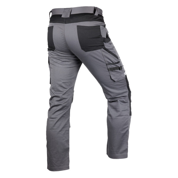 Робочі штани NEO TOOLS 81-351-2 Mix&Match, сіро-чорні, з кишенями та наколінниками S
