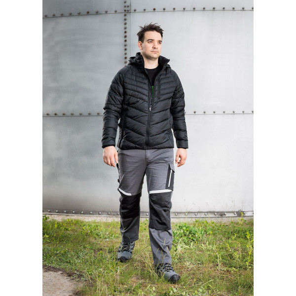 Робочі штани NEO TOOLS 81-351-2 Mix&Match, сіро-чорні, з кишенями та наколінниками M