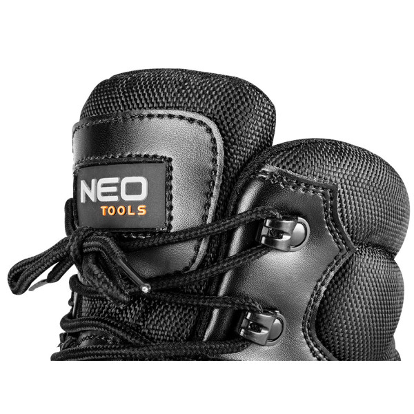 Черевики робочі NEO Tools 82-175, високі, шкіра PU та Oxford, S3 SRC, композитний носок, кевларова устілка, CE