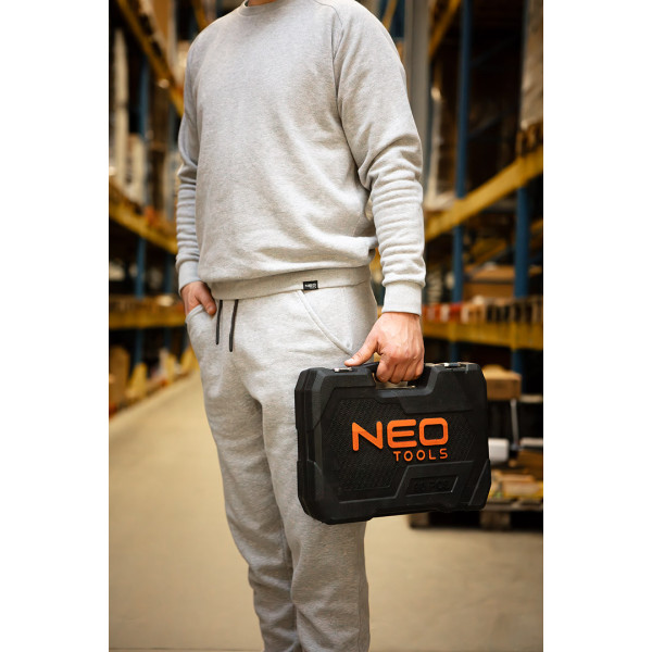 Толстовка NEO TOOLS 81-650 COMFORT сірий меланж, 79% бавовна, поліестер, віскоза, 320 г/м2 M