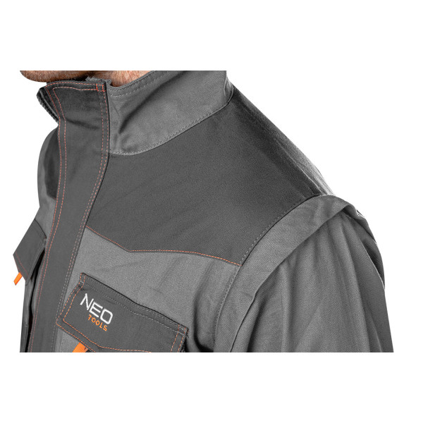 Робоча толстовка NEO TOOLS 81-311 Cotton Slim 2-в-1, 100% бавовна, 260 г/м2, CE L