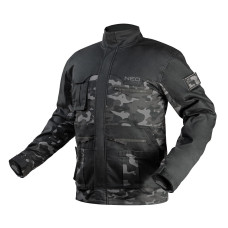 Куртка робоча NEO TOOLS CAMO URBAN 81-212, саржа, регульовані манжети, багатофункціональні кишені L