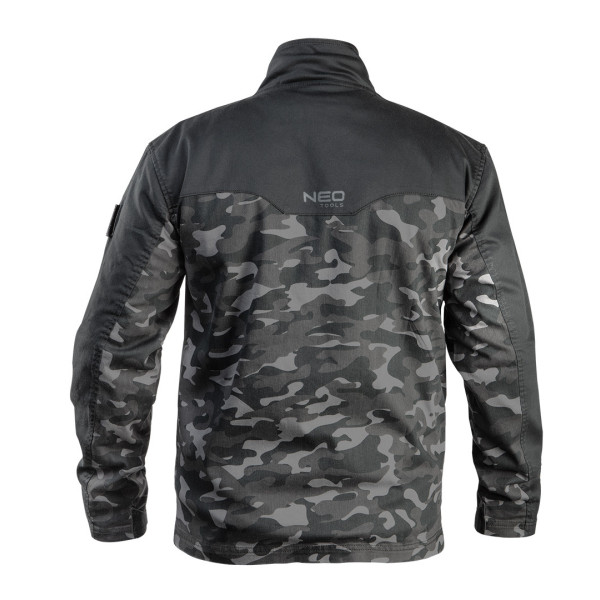 Куртка робоча NEO TOOLS CAMO URBAN 81-212, саржа, регульовані манжети, багатофункціональні кишені L