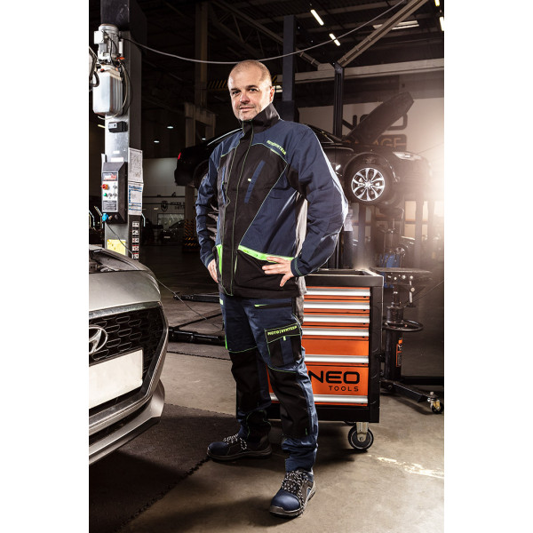 Робоча куртка NEO TOOLS 81-219 Motosynteza, 100% бавовна Ripstop, посилення Oxford, CE M