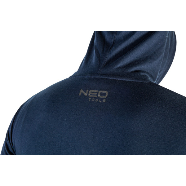 Толстовка NEO TOOLS 81-513 COMFORT, темно-синя, з капюшоном L