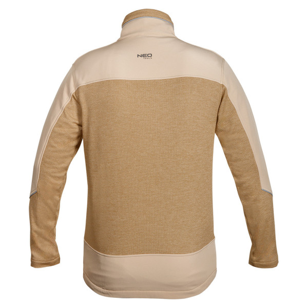 Толстовка NEO TOOLS 81-516 OUTDOOR softshell, бежева, 100% поліестер, 265 г/м2, CE XL