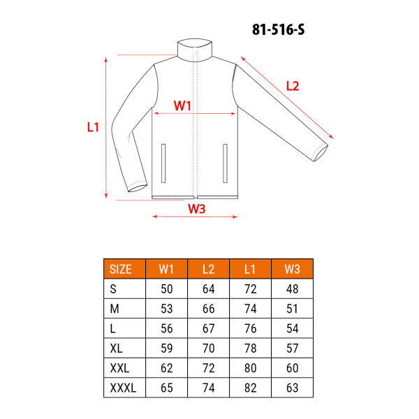 Толстовка NEO TOOLS 81-516 OUTDOOR softshell, бежева, 100% поліестер, 265 г/м2, CE XXXL