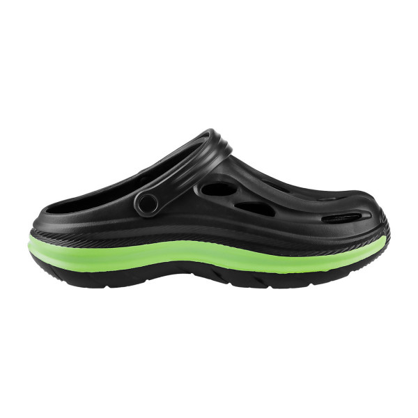 Сабо NEO TOOLS 82-903, чорно-зелені, EVA, робочі, легкі, з ремінцем 44