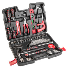 Набір інструментів Top Tools 38D535, 100 шт., 1/4" і 3/8", тріскачка, ключі, кейс