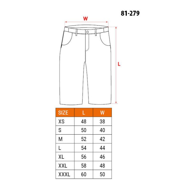 Робочі шорти NEO DENIM 81-279, для майстра, з посиленими кишенями L