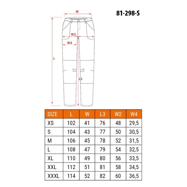 Штани робочі Neo Tools 81-298-3 коричневі L
