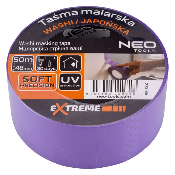 Малярна стрічка Washi Neo Tools 56-131 48 мм х 50 м