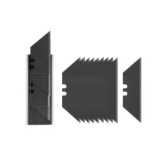 Змінні трапецієподібні леза 19 мм, BLACK, 10 штук, DIY-KN1902BB/10B