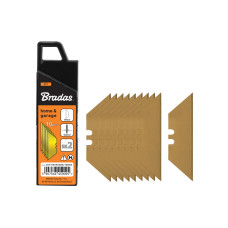 Запасні трапецієподібні леза 19 мм GOLD, коробка, 10 шт., DIY-KN1902BG/10BOX